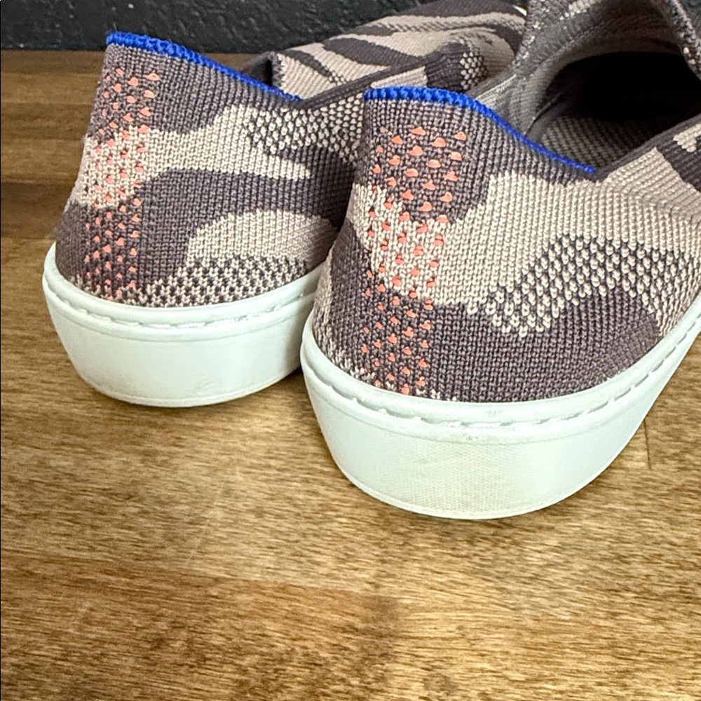Rothy's Brown and Tan Camouflage Sneakers - Picture 7 of 9